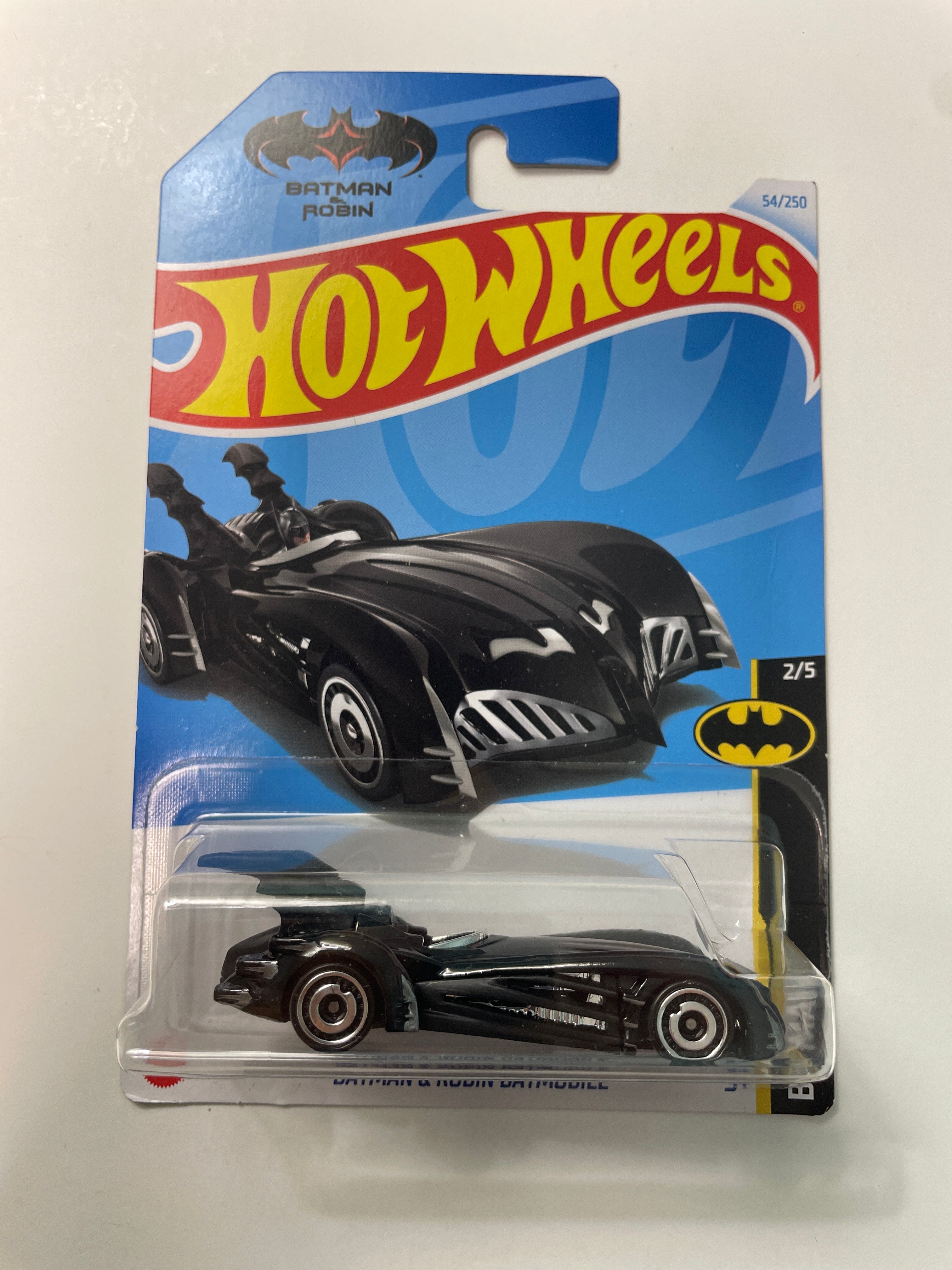 Hot Wheels 1/64 Batman & Robin Batmobile Black - Damaged