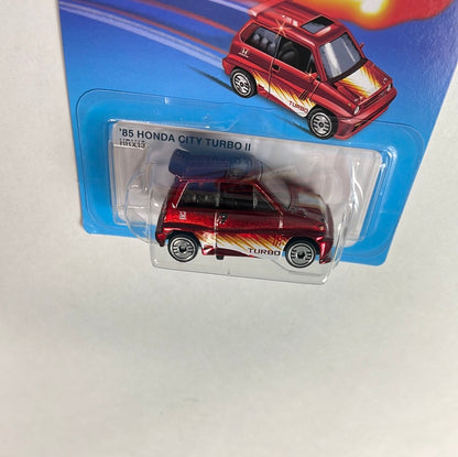 Hot Wheels 1/64 Ultra Hots ‘85 Honda City Turbo II Red - Damaged Card