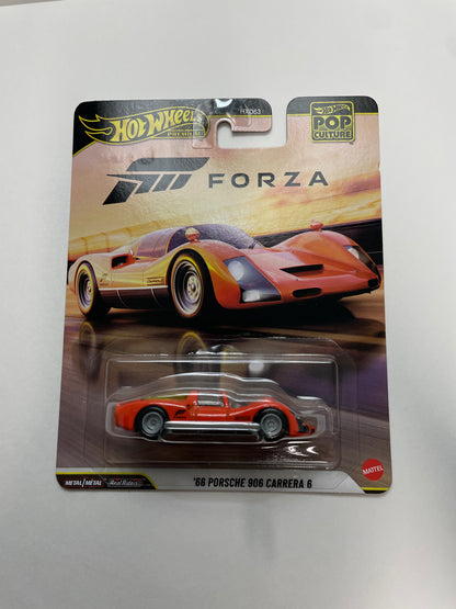 Hot Wheels 1/64 Pop Culture Forza '66 Porsche 906 Carrera 6 Orange - JHW97 - Damaged Box