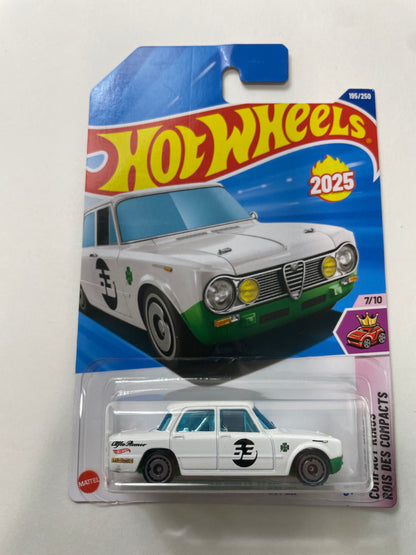 Hot Wheels 1/64 Alfa Romeo Giulia TI Super White - Damaged Box