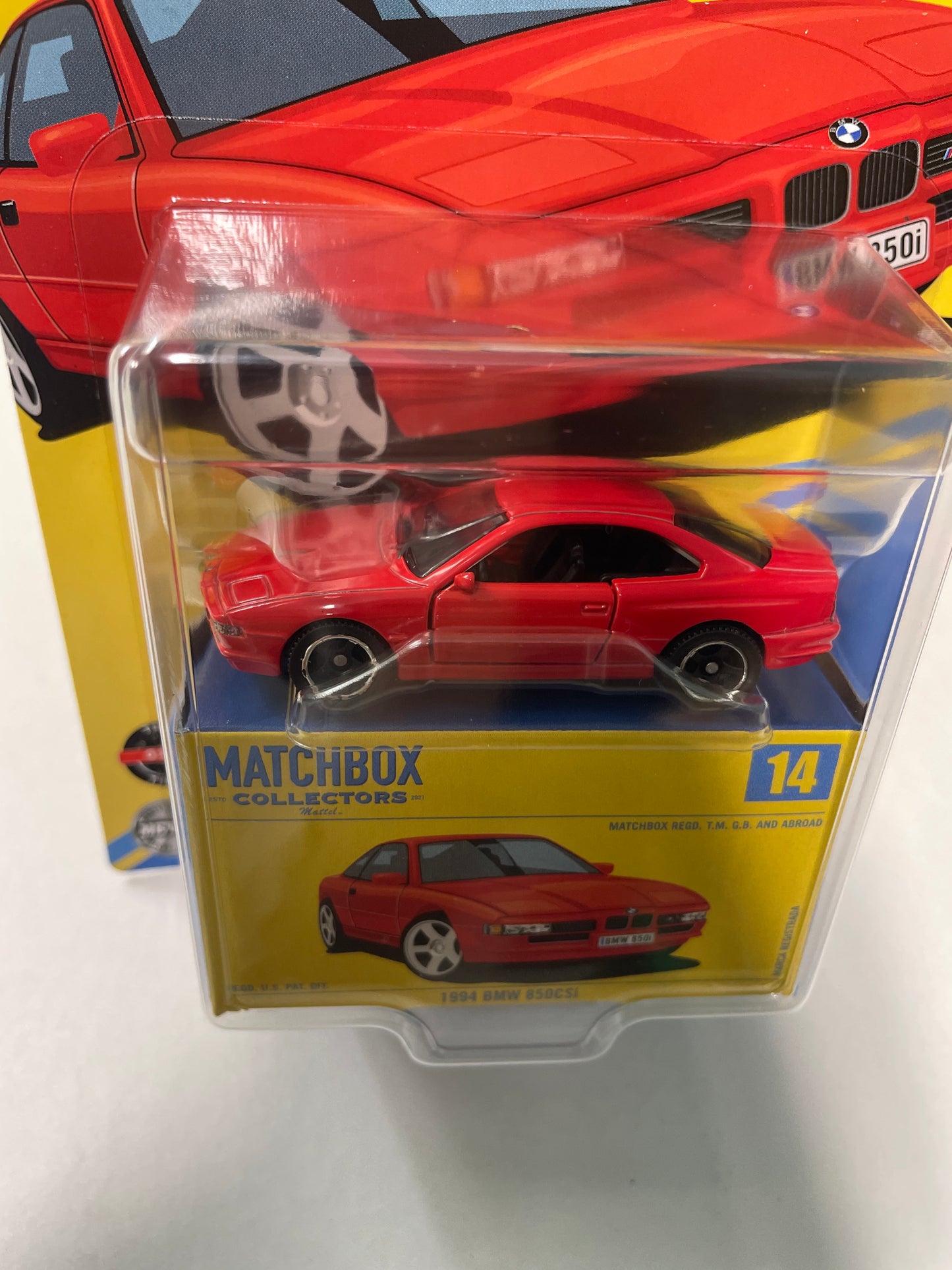 Matchbox Collectors 1/64 1994 BMW 850CSI Red