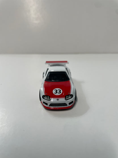 *Loose* Hot Wheels 1/64 Premium Car Culture 2 Pack Toyota Supra White & Red
