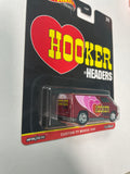 Hot Wheels 1/64 Pop Culture Hooker Headers Custom 77 Dodge Van Red