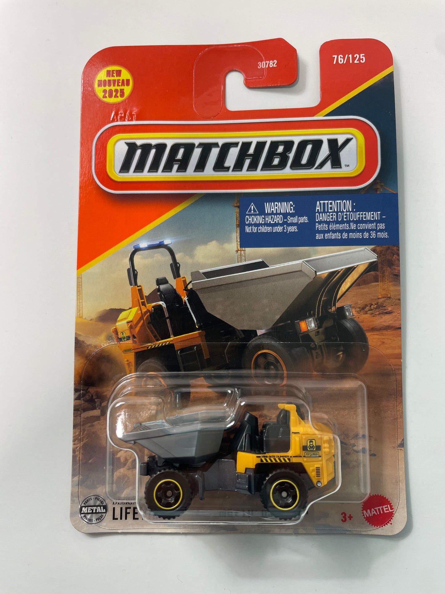 Matchbox 1/64 MBX Lil’ Dumper Yellow