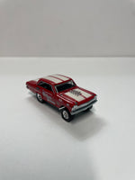 *Loose* Hot Wheels 1/64 Car Culture ‘64 Chevy Nova Gasser Red & White