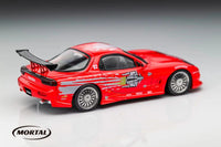 Mortal 1/64 Mazda RX-7 FD3S Veilside Fortune Fast & Furious Livery Red