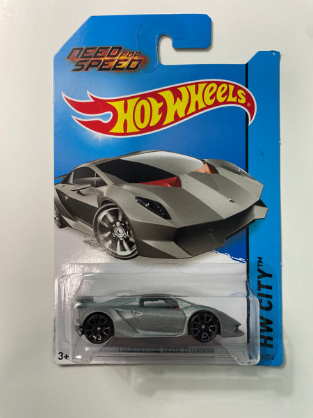 Hot Wheels 1/64 Need for Speed Lamborghini Sesto Elemento Grey - Damaged Card