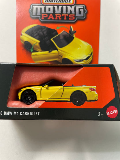 Matchbox 1/64 Moving Parts 2020 BMW M4 Cabriolet Yellow