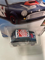 Hot Wheels 1/64 Morris Mini Dark Blue - Damaged Card