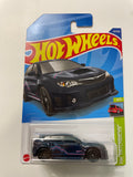 Hot Wheels 1/64 Subaru WRX STI Dark Blue - Damaged Card