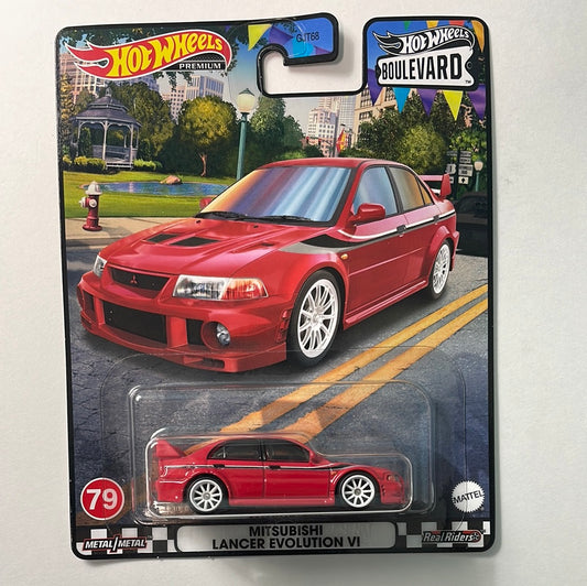 Hot Wheels 1/64 HW Boulevard Mitsubishi Lancer Evolution VI Red - HKF26