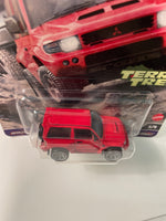 Hot Wheels 1/64 Car Culture Terra Trek Mitsubishi Pajero Evolution Red