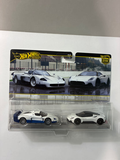 Hot Wheels 1/64 Car Culture Premium 2 Pack Maserati MC12 & Maserati MC20 - JHW55