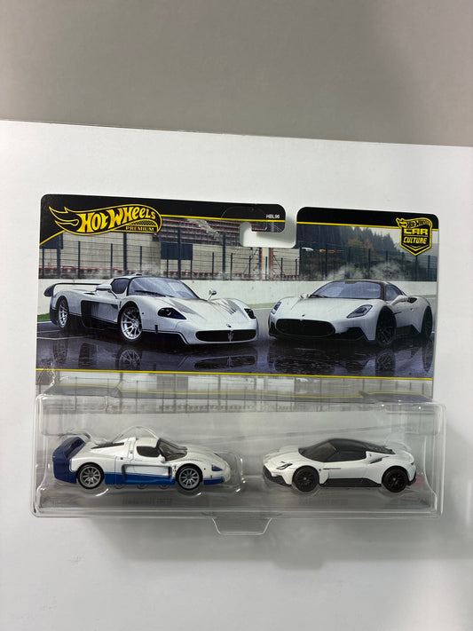 Hot Wheels 1/64 Car Culture Premium 2 Pack Maserati MC12 & Maserati MC20 - JHW55