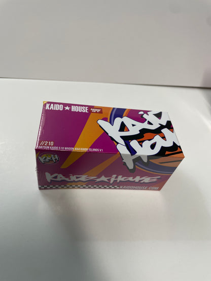 Mini GT x Kaido House 1/64 Datsun KAIDO 510 Wagon 4x4 Kaido ISLANDS V1 Yellow - KHMG210