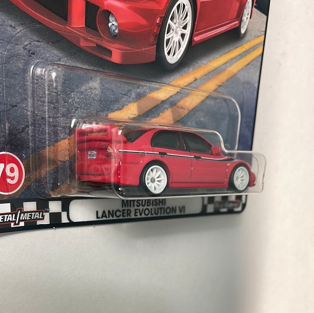 Hot Wheels 1/64 HW Boulevard Mitsubishi Lancer Evolution VI Red - HKF26