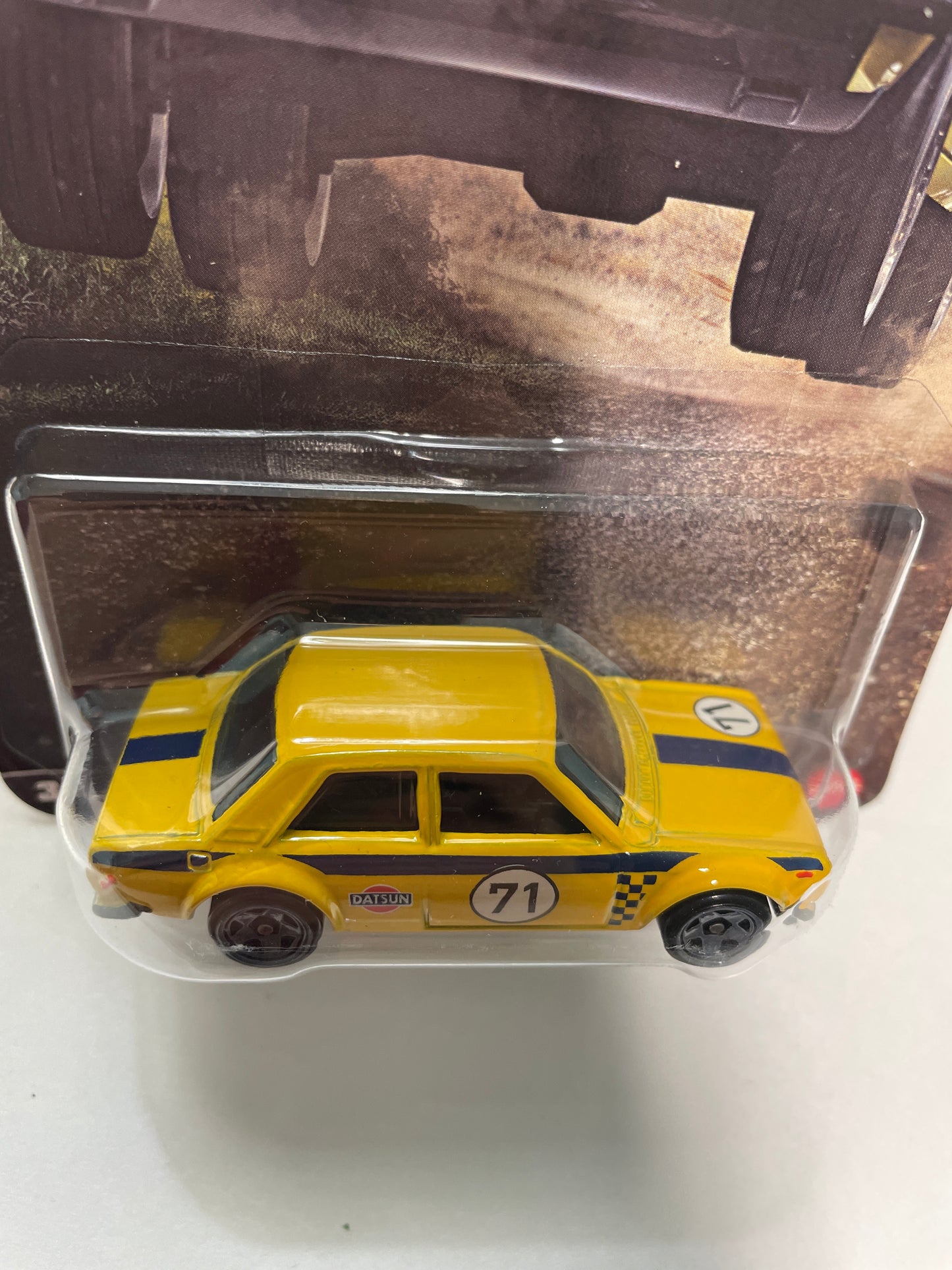 Hot Wheels 1/64 Silver Series Rally Racers '71 Datsun 510 Yellow - JKX64