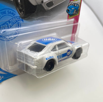 Hot Wheels 1/64 Mazda RX3 Mad Mike White