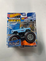 Hot Wheels 1/64 Monster Trucks Treasure Hunt Ms. Bigfoot Blue - Damaged Card