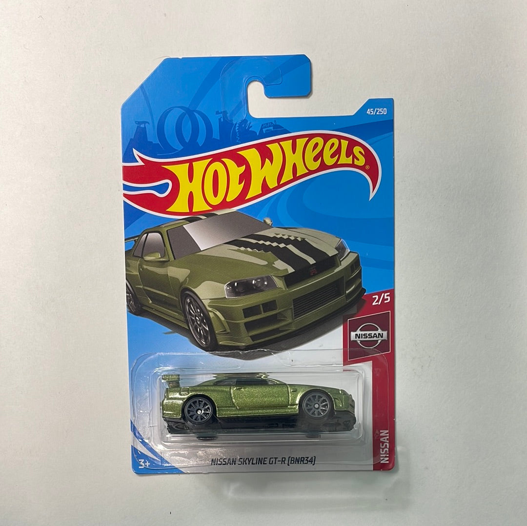 Hot Wheels 1/64 Nissan Skyline GT-R (BNR34) Green