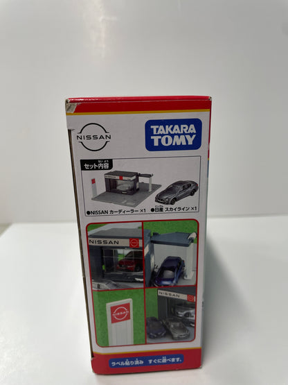 Tomica World 1/64 Tomica Town NISSAN Car Dealer (with Tomica)