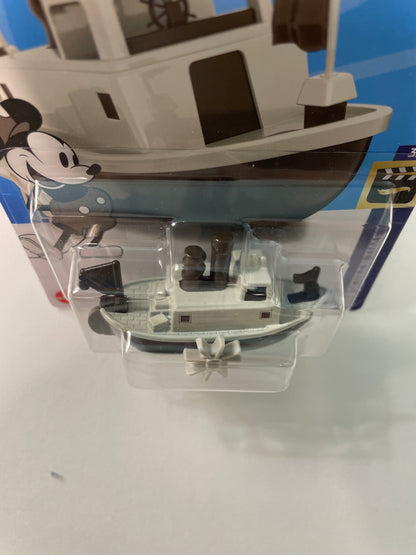Hot Wheels 1/64 Mickey Mouse Disney Steamboat White & Brown
