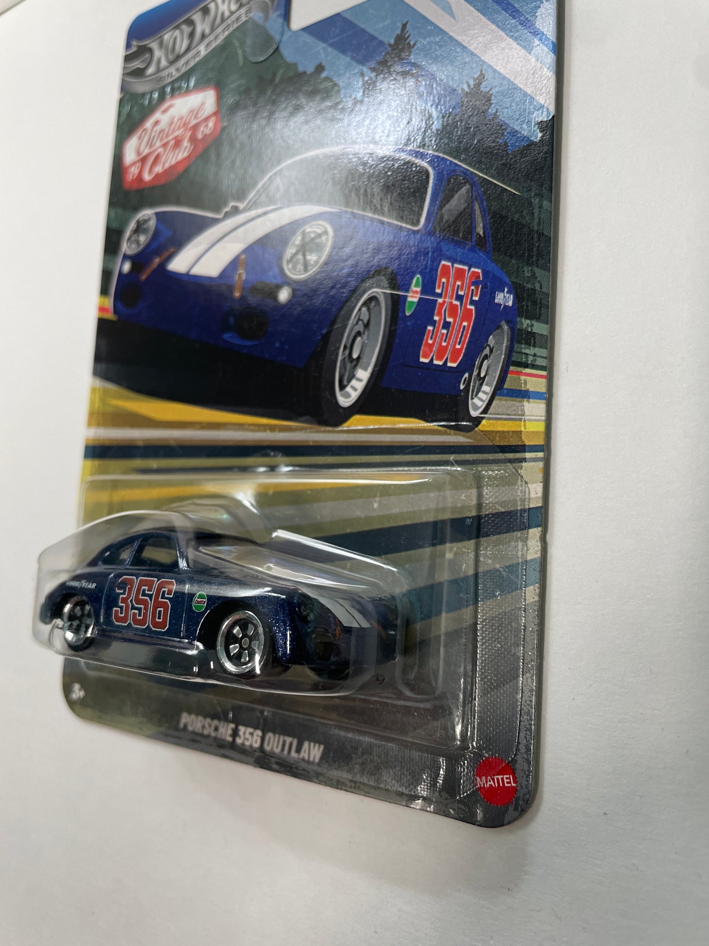 Hot Wheels 1/64 Silver Series Vintage Club 1968 Porsche 356 Outlaw Blue - JKY28