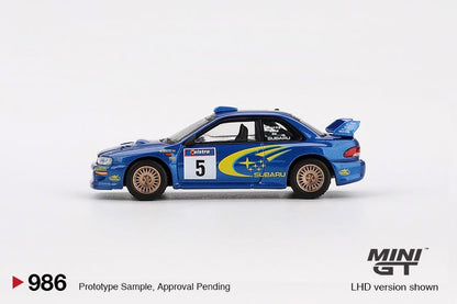 Mini GT 1/64 Subaru Impreza WRC99 #5 1999 Rally Australia Winner Blue - MGT00986