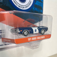 Greenlight 1/64 Hobby Exclusive Ontario Motor Speedway 1971 Dodge Challenger Blue