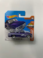 Hot Wheels 1/64 ‘67 Chevy C10 Short Card Purple