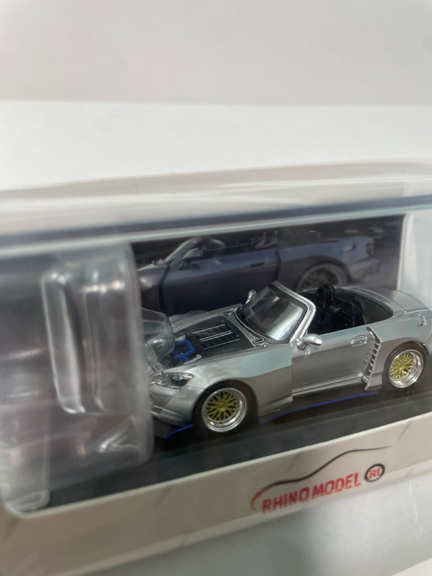 Rhino Model 1/64 Honda S2000 Silver