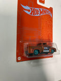 Hot Wheels 1/64 Orange & Blue Custom ‘56 Ford Truck Orange - Damaged Card