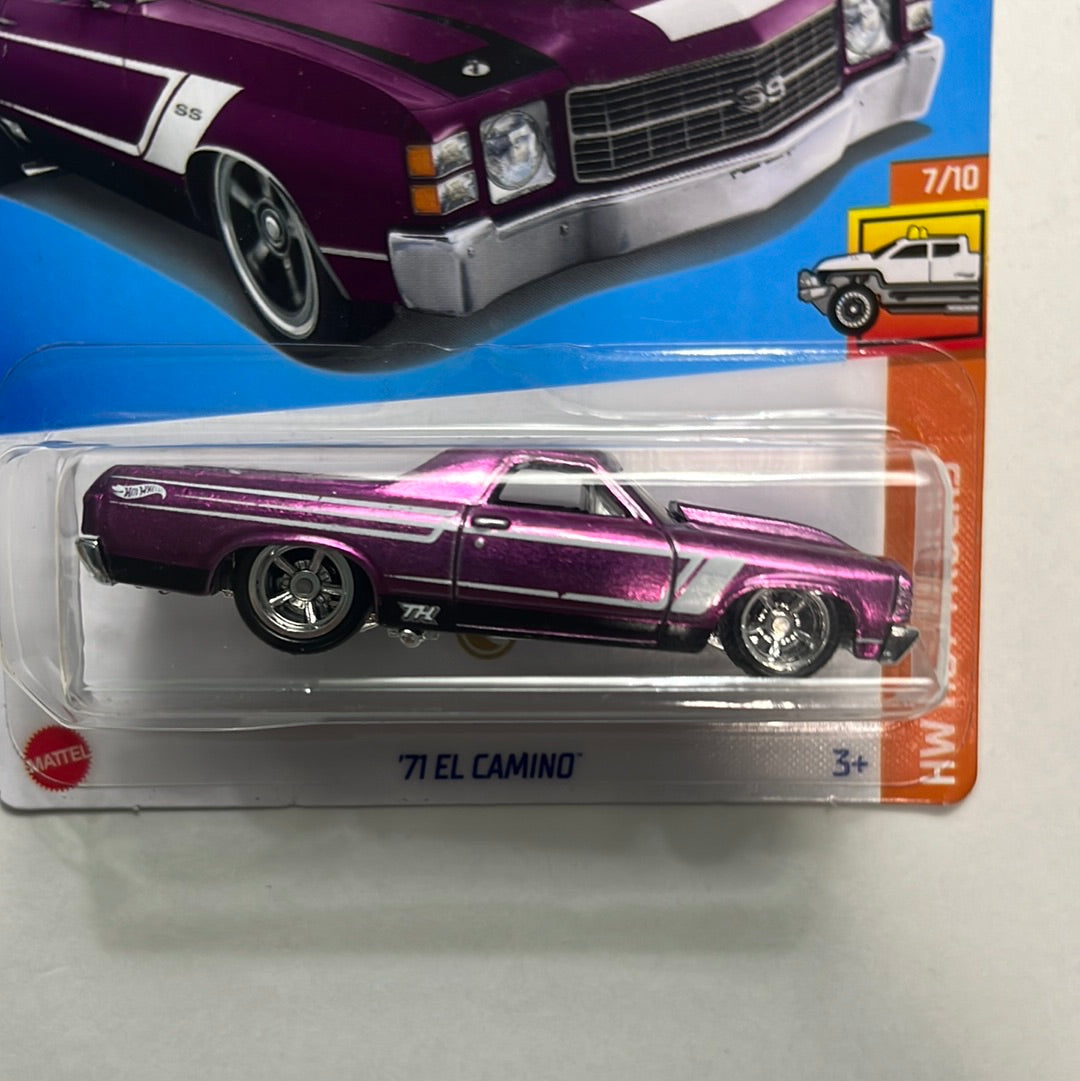 Hot Wheels Super Treasure Hunt '71 Chevy El Camino Purple – Flipn