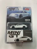 Mini GT 1/64 Mijo Exclusives Porsche Taycan Turbo S White