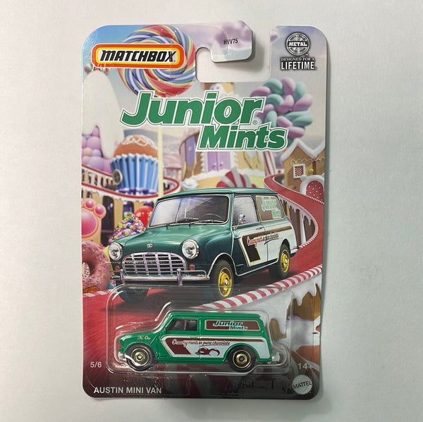 Matchbox 1/64 Candy Series Austin Mini Van Green - Junior Mints