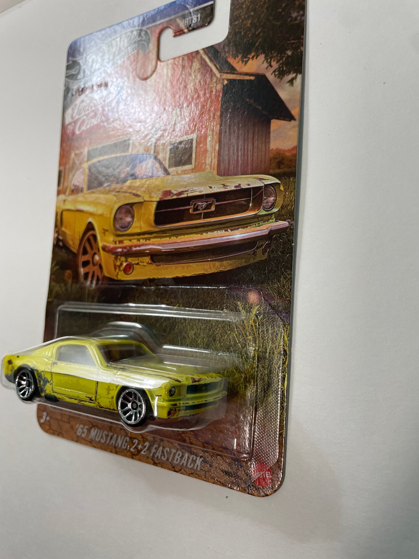 Hot Wheels 1/64 Silver Series Vintage 1968 Club '65 Ford Mustang 2+2 Fastback Yellow - JKY31