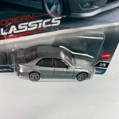 Hot Wheels 1/64 Car Culture Modern Classics 4 ‘98 Toyota Altezza Silver - Damaged Card