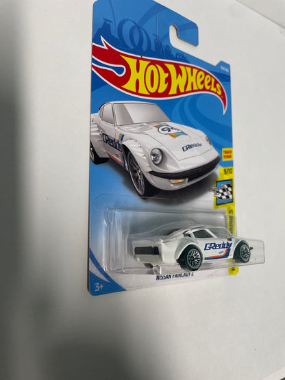 Hot Wheels 1/64 Nissan Fairlady Z Greddy White - Damaged Box