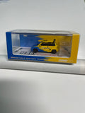 Inno64 1/64 Honda City Turbo II Spoon Sports w/ Motocompo Yellow & Blue - Damaged Car