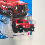 Hot Wheels 1/64 Land Rover Defender 90 Red