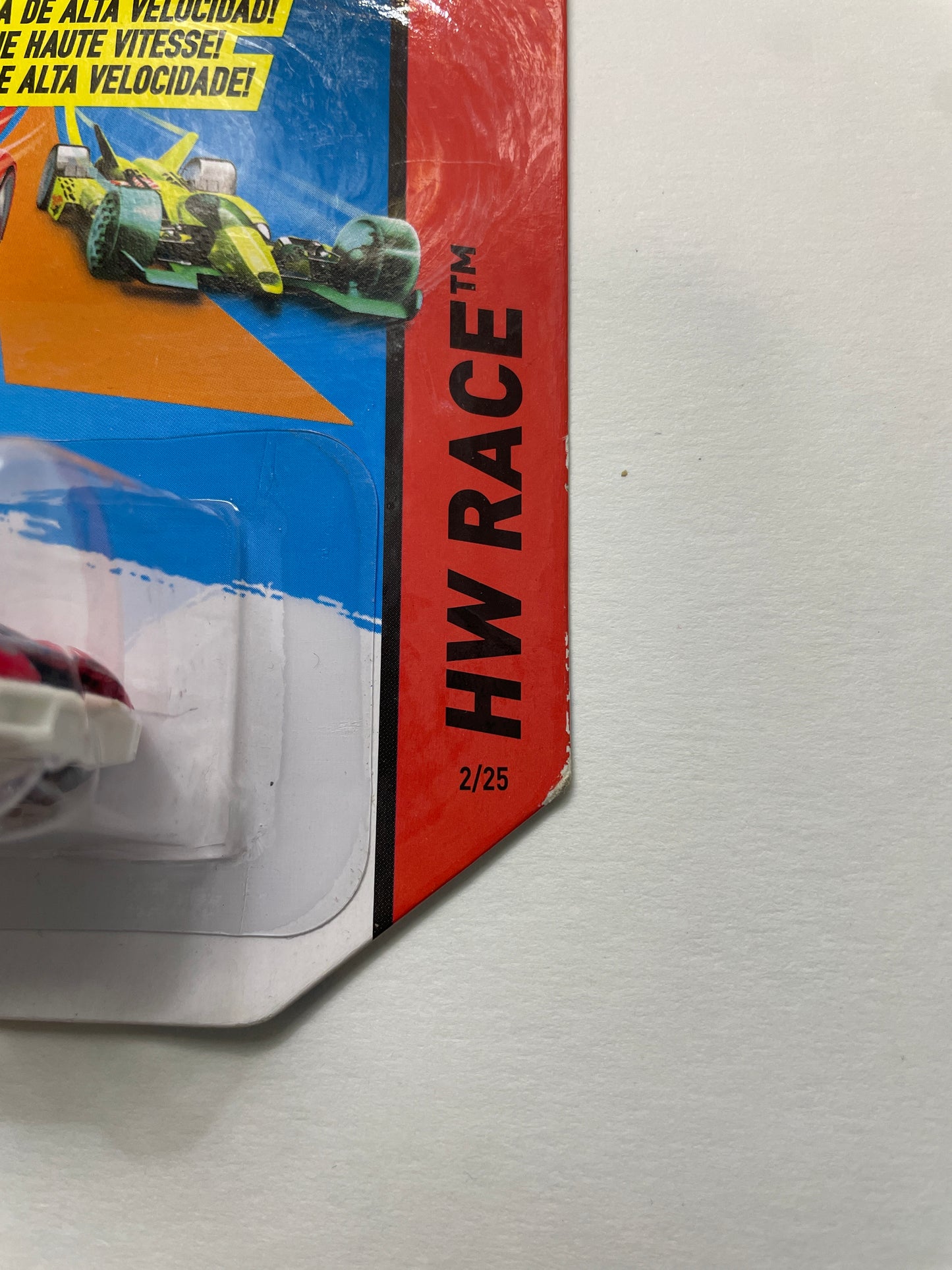 Hot Wheels 1/64 High Speed Wheels Track Stars Ballistik Red BDW25 - Damaged Box