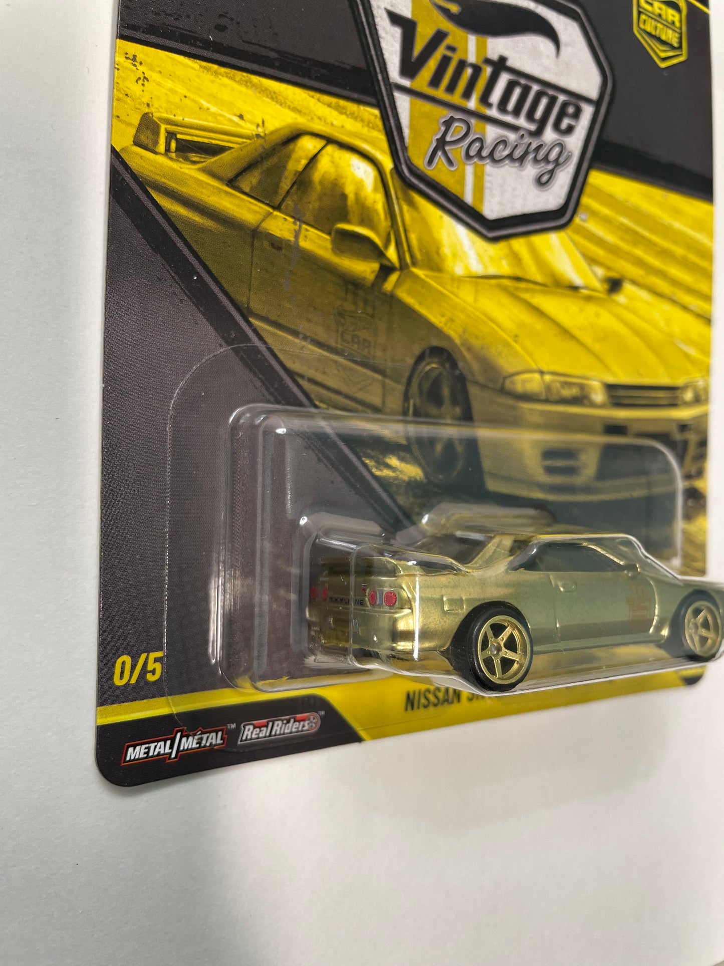 *Chase* Hot Wheels 1/64 Car Culture 2026 Mix T Vintage Racing Nissan Skyline GT-R (BNR32) Gold - JKF23