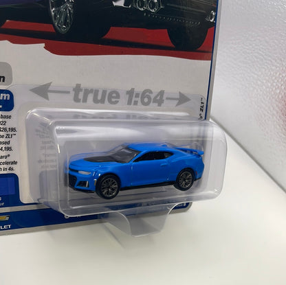 1/64 Auto World Modern Muscle Version B 2022 Chevy Camaro ZL1 Rapid Blue