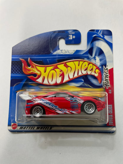 Hot Wheels 1/64 Toyota Celica Short Card Red - Damaged Box