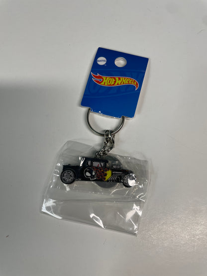 Hot Wheels Key Chain Bone Shaker Black - HWU87902