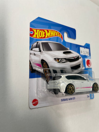 Hot Wheels 1/64 Subaru WRX STI Short Card White - Damaged Box