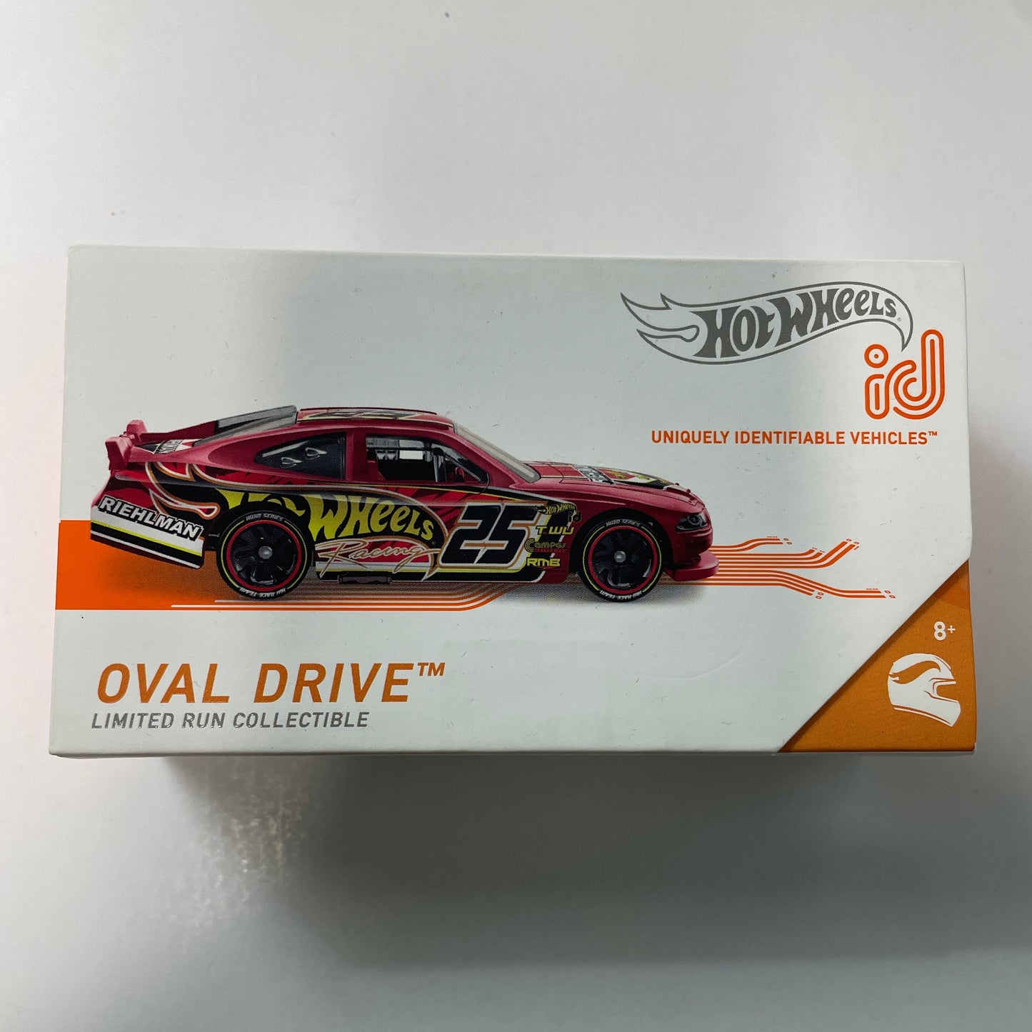 Wheels toy car packaging on a white background