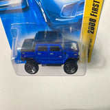 Hot Wheels 1/64 Hummer H2 SUT Blue - Damaged Card