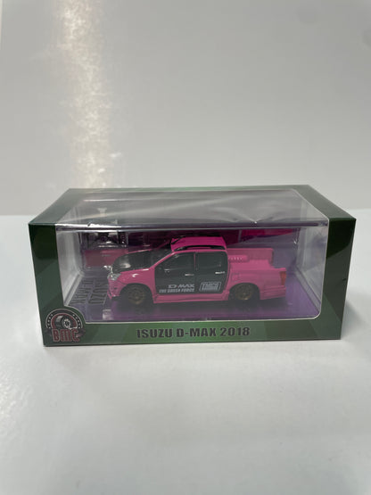 BM Creations 1/64 Malaysia Dinner Exclusive Isuzu D-Max 2018 Low Rider Pink (TMCS2025)