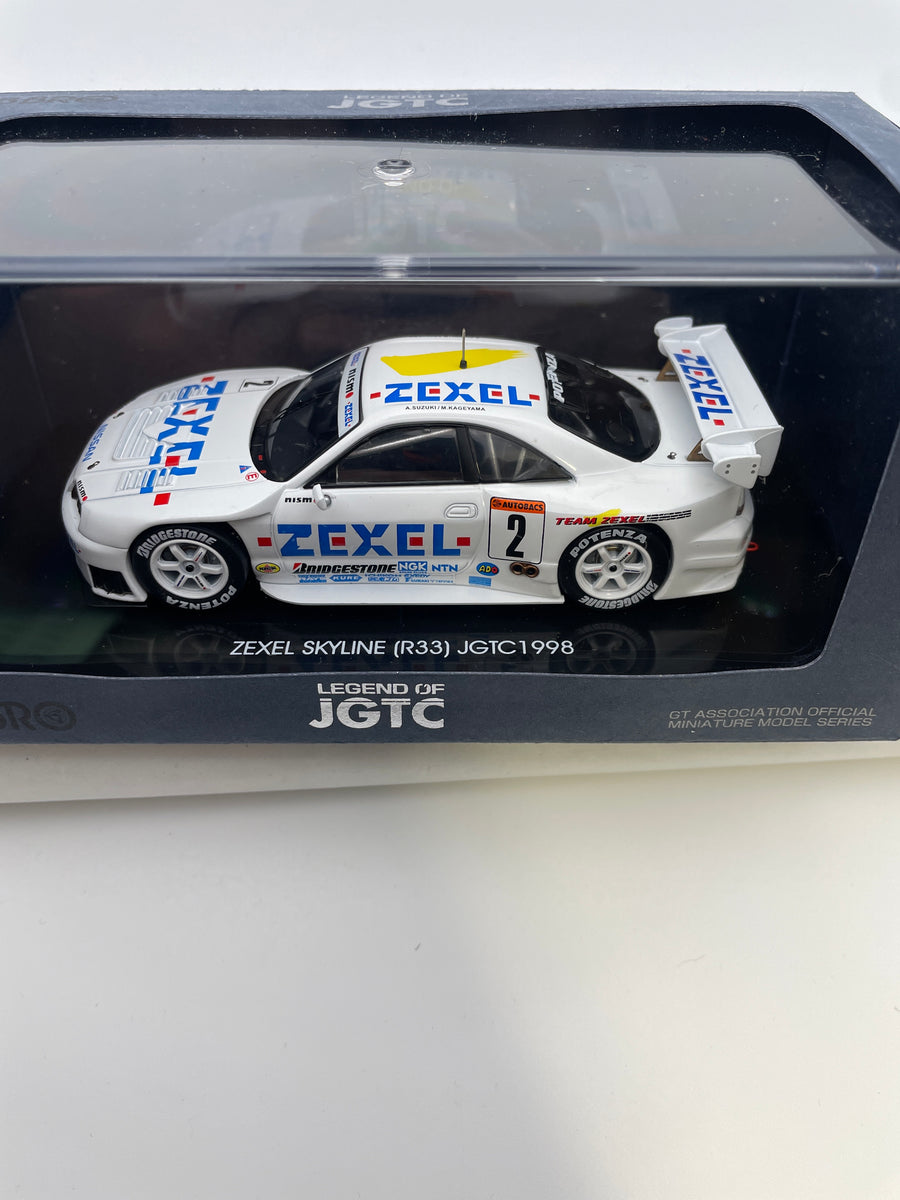 Ebbro 1/43 Nissan Zexel Skyline (r33) JGTC 1998 n2 White – Flipn Diecast